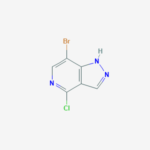 molecular formula C6H3BrClN3 B6359405 7-Bromo-4-chloro-1H-pyrazolo[4,3-c]pyridine CAS No. 1783958-52-0