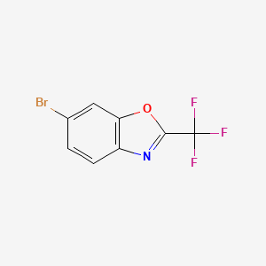 molecular formula C8H3BrF3NO B6359504 6-Bromo-2-(trifluoromethyl)benzo[d]oxazole CAS No. 1260834-26-1