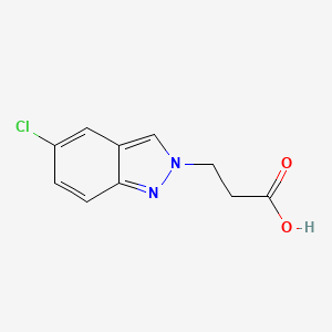 B6359563 5-Chloro-2H-indazole-2-propanoic acid, 99% CAS No. 1784373-66-5