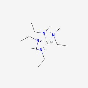 molecular formula C12H32N4V B6359570 Tetrakis(ethylmethylamino)vanadium(IV) CAS No. 791114-66-4