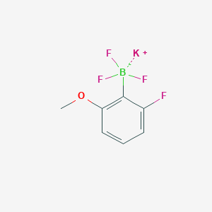 B6359576 Potassium trifluoro(2-fluoro-6-methoxyphenyl)borate CAS No. 916178-96-6