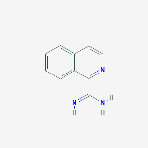 molecular formula C10H9N3 B6359711 Isoquinoline-1-carboximidamide CAS No. 698345-62-9