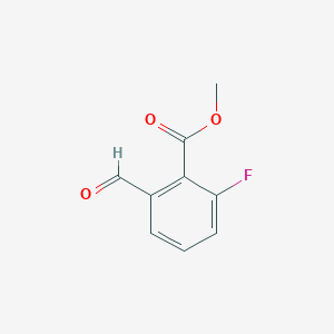 molecular formula C9H7FO3 B6359963 Methyl 2-fluoro-6-formylbenzoate CAS No. 1256593-43-7