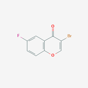 molecular formula C9H4BrFO2 B063600 3-Bromo-6-fluorochromone CAS No. 179111-05-8
