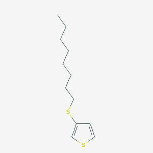 molecular formula C12H20S2 B6360100 3-Octylsulfanylthiophene CAS No. 161406-05-9