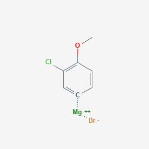 molecular formula C7H6BrClMgO B6360176 Bromo(3-chloro-4-methoxyphenyl)magnesium CAS No. 185416-15-3
