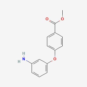 molecular formula C14H13NO3 B6360218 Methyl 4-(3-aminophenoxy)benzoate CAS No. 192768-38-0