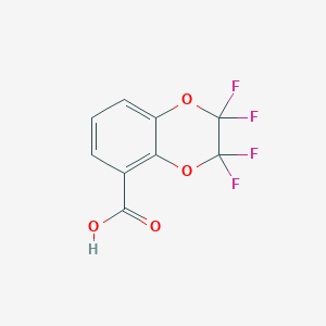molecular formula C9H4F4O4 B6360281 2,2,3,3-Tetrafluoro-2,3-dihydro-benzo[1,4]dioxine-5-carboxylic acid CAS No. 398156-39-3