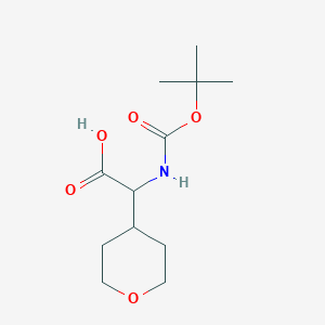 2-((tert-Butoxycarbonyl)amino)-2-(tetrahydro-2H-pyran-4-yl)acetic acid