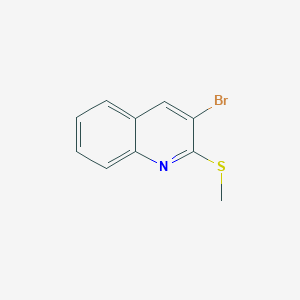 molecular formula C10H8BrNS B6360382 3-Bromo-2-(methylthio)quinoline CAS No. 629617-27-2