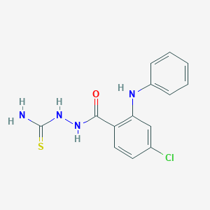 [(2-Anilino-4-chlorobenzoyl)amino]thiourea