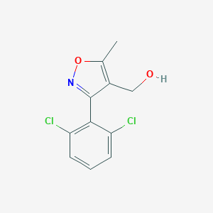 molecular formula C11H9Cl2NO2 B063605 [3-(2,6-Dichlorophenyl)-5-methylisoxazol-4-yl]methanol CAS No. 175204-38-3
