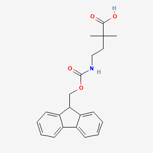 molecular formula C21H23NO4 B6360526 Fmoc-4-amino-2,2-dimethyl-butyric acid CAS No. 1310680-24-0
