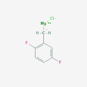 molecular formula C7H5ClF2Mg B6360551 2,5-Difluorobenzylmagnesium chloride, 0.25 M in 2-MeTHF CAS No. 738580-44-4