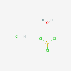 molecular formula AuCl4H3O B6360573 Chloroauric acid hydrate CAS No. 27988-77-8