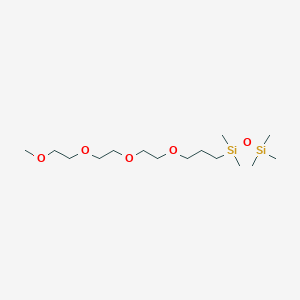 molecular formula C15H36O5Si2 B6360667 2,2,4,4-Tetramethyl-3,8,11,14,17-pentaoxa-2,4-disilaoctadecane CAS No. 855996-83-7