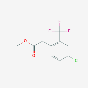 molecular formula C10H8ClF3O2 B6360757 Methyl (4-chloro-2-trifluoromethylphenyl)acetate CAS No. 95299-14-2