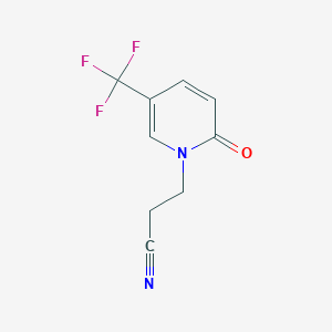 3-(2-Oxo-5-(trifluoromethyl)pyridin-1(2H)-yl)propanenitrile