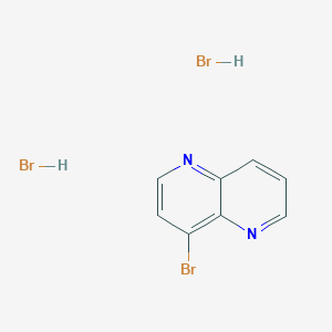 molecular formula C8H7Br3N2 B6360850 4-bromo-1,5-naphthyridine dihydrobromide CAS No. 1956307-73-5