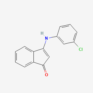 3-((3-Chlorophenyl)amino)inden-1-one