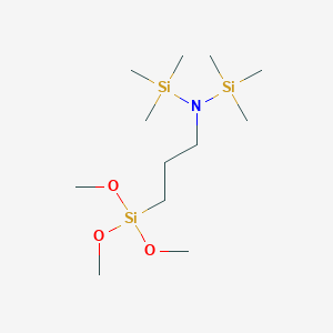 molecular formula C12H33NO3Si3 B6360895 Silanamine, 1,1,1-trimethyl-N-[3-(trimethoxysilyl)propyl]-N-(trimethylsilyl)- CAS No. 165181-43-1