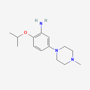 molecular formula C14H23N3O B6360940 2-Isopropoxy-5-(4-methylpiperazin-1-yl)aniline CAS No. 1462951-05-8