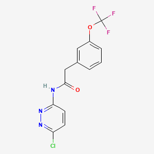 N-(6-Chloropyridazin-3-yl)-2-(3-(trifluoromethoxy)phenyl)acetamide