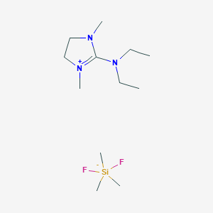 molecular formula C14H33F2N3Si B6361160 2-Diethylamino-1,3-diethylimidazolinium trimethyldifluorosilikonate CAS No. 479024-68-5