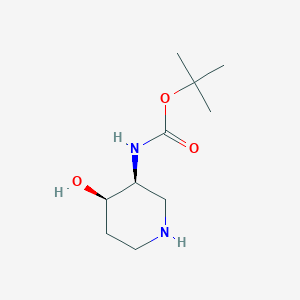 molecular formula C10H20N2O3 B6361191 tert-butyl N-[(3S,4R)-4-hydroxypiperidin-3-yl]carbamate CAS No. 1549812-73-8