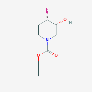 molecular formula C10H18FNO3 B6361222 tert-butyl (3R,4S)-4-fluoro-3-hydroxypiperidine-1-carboxylate CAS No. 2306248-33-7