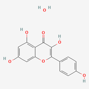 molecular formula C15H12O7 B6361265 3,5,7-Trihydroxy-2-(4-hydroxyphenyl)-4H-chromen-4-one hydrate CAS No. 1897498-12-2