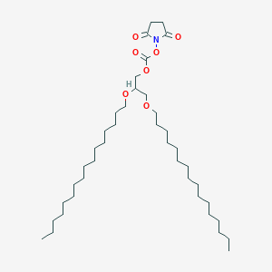 molecular formula C40H75NO7 B6361338 Succinimidyl-1,2-di-O-hexadecyl-rac-glyceryl carbonate CAS No. 170156-36-2