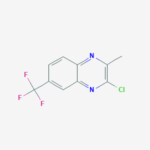 molecular formula C10H6ClF3N2 B6361345 3-Chloro-6-(trifluoromethyl)-2-methylquinoxaline CAS No. 166402-14-8