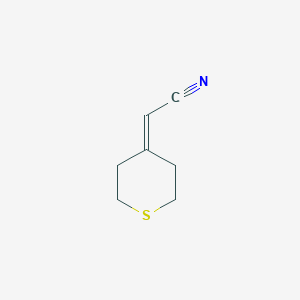 molecular formula C7H9NS B6361348 2-(Dihydro-2H-thiopyran-4(3H)-ylidene)acetonitrile CAS No. 204651-42-3