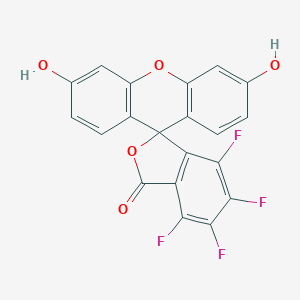 molecular formula C20H8F4O5 B063614 4,5,6,7-Tetrafluoro-3',6'-dihydroxyspiro[2-benzofuran-3,9'-xanthene]-1-one CAS No. 185318-74-5