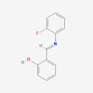 molecular formula C13H10FNO B6361448 ALPHA-(2-FLUOROPHENYLIMINO)-O-CRESOL CAS No. 25057-58-3