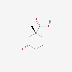 Cyclohexanecarboxylic acid, 1-methyl-3-oxo-, (R)-(9CI)