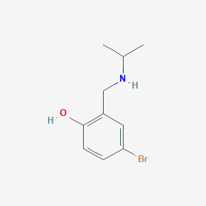 molecular formula C10H14BrNO B6361654 4-Bromo-2-{[(propan-2-yl)amino]methyl}phenol CAS No. 144435-35-8