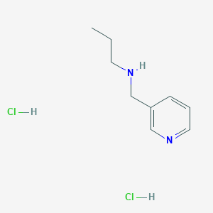 molecular formula C9H16Cl2N2 B6362092 propyl[(pyridin-3-yl)methyl]amine dihydrochloride CAS No. 1240566-83-9