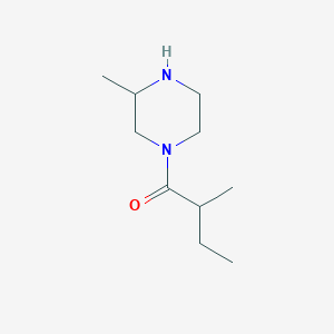 molecular formula C10H20N2O B6362096 2-Methyl-1-(3-methylpiperazin-1-yl)butan-1-one CAS No. 1240568-35-7