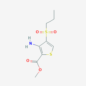 Methyl 3-amino-4-(propylsulfonyl)thiophene-2-carboxylate