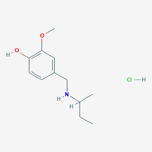 molecular formula C12H20ClNO2 B6362251 4-{[(Butan-2-yl)amino]methyl}-2-methoxyphenol hydrochloride CAS No. 1240567-78-5