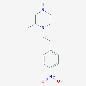 molecular formula C13H19N3O2 B6362308 2-Methyl-1-[2-(4-nitrophenyl)ethyl]piperazine CAS No. 1240573-23-2