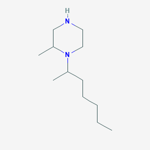 molecular formula C12H26N2 B6362685 1-(Heptan-2-yl)-2-methylpiperazine CAS No. 1240573-64-1