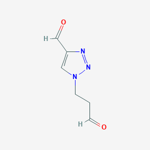 1-(3-Oxopropyl)triazole-4-carbaldehyde