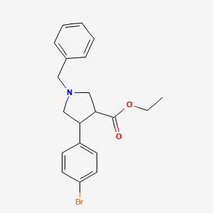 molecular formula C20H22BrNO2 B6362880 Ethyl 1-benzyl-4-(4-bromophenyl)pyrrolidine-3-carboxylate CAS No. 883993-84-8