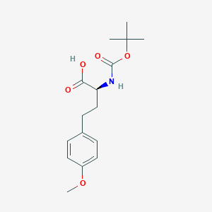 molecular formula F6HO3SSb B6362915 N-alpha-t-Butyloxycarbonyl-O-methyl-L-homotyrosine (Boc-L-HTyr(Me)-OH) CAS No. 23854-38-8