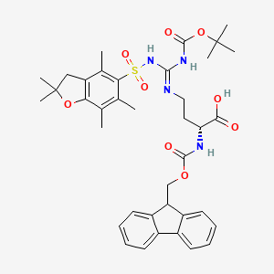 molecular formula C38H46N4O9S B6362961 Fmoc-d-agb(pbf,boc)-oh CAS No. 2612397-06-3