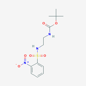 molecular formula C13H19N3O6S B6362988 tert-butyl N-[2-(2-nitrobenzenesulfonamido)ethyl]carbamate CAS No. 214000-16-5