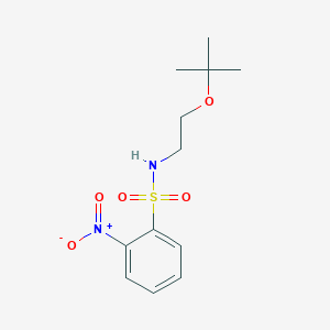 molecular formula C12H18N2O5S B6362991 Ns-NH-Et-OtBu CAS No. 887210-49-3